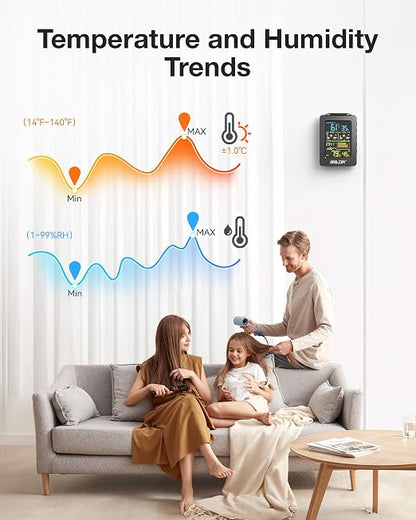 BALDR Weather Station with 1H & 12H Dual Forecast, Rechargeable USB Powered - Image 5