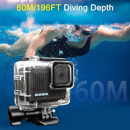 FitStill 196FT/60M Underwater Waterproof Diving Housing Compatible - Image 3