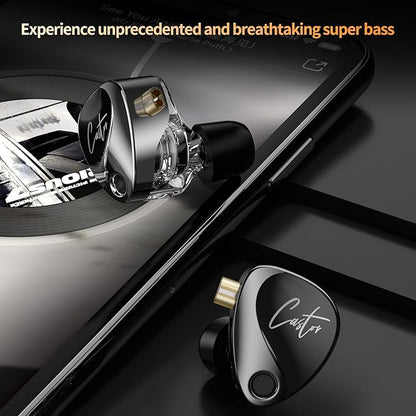 KZ Castor in Ear HiFi Earphone 2DD Dynamic High-end Tunable IEM Earphones in - Image 3