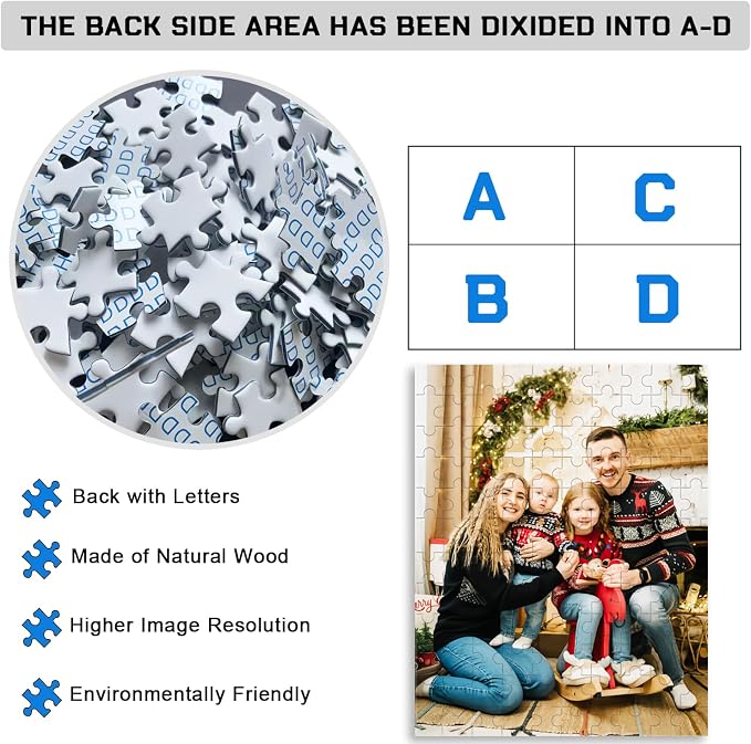 Custom Puzzle 120/200/300/500/1000/1500 Pieces, Personalized Puzzle from Your - Image 3