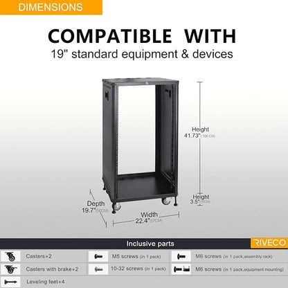 RIVECO POMU 22U Stereo & Server Rack - Image 2