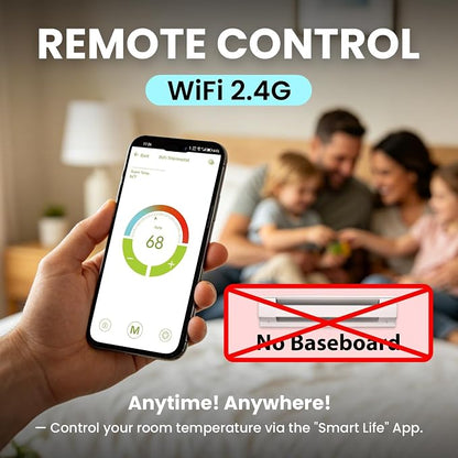 1PC WiFi Thermostat for Electric Floor Heating Systems, Touchscreen LED Display - Image 3