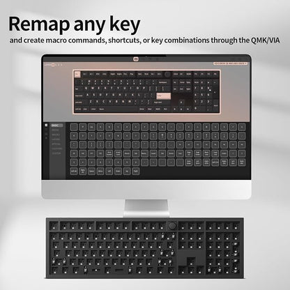 Keychron Q6 Max QMK/VIA Wireless Custom Mechanical Keyboard Barebone Knob - Image 3