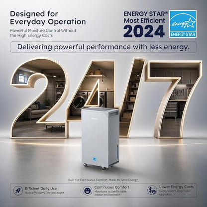 5000 Sq.Ft Dehumidifier with Pump, ENERGY STAR Most Efficient 2024, Max 100 - Image 4