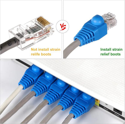 RJ45 Crimp Tool Kit for Cat5 Cat5e Cat6 Modular Plugs Connectors, 8P/RJ-45 - Image 7