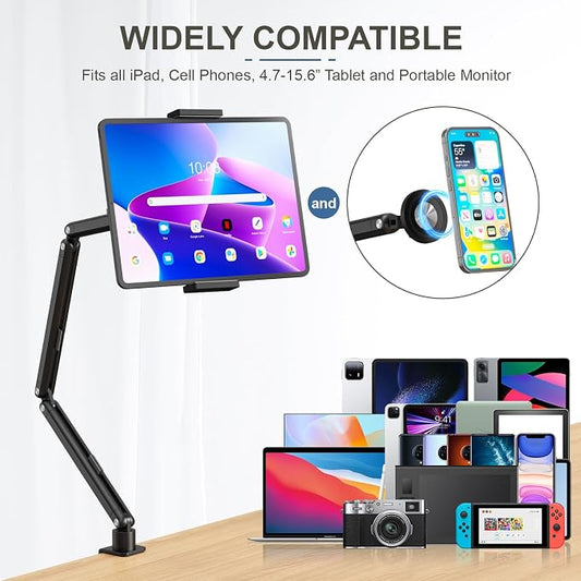Tablet Stand Holder, Foldable iPad Holder Arm - Image 2