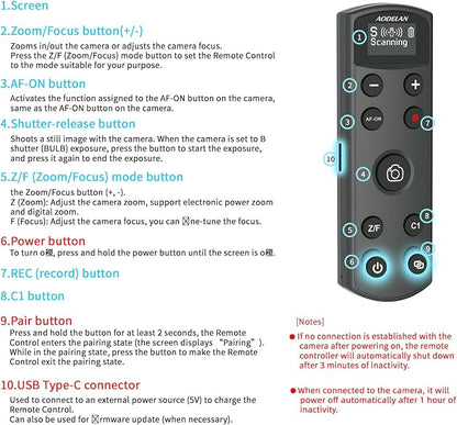 for Sony Camera Wireless Remote Control, Rechargeable Shutter Release - Image 7