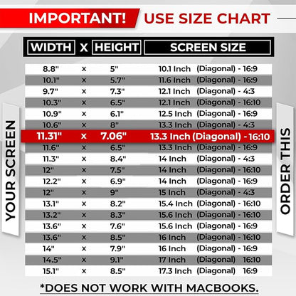 Magnetic Laptop Privacy Screen 13.3 Inch 16:10 - Image 8