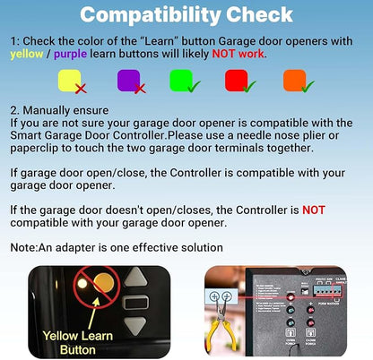 Smart Garage Door Opener, Smart Garage Control Compatible - Image 4