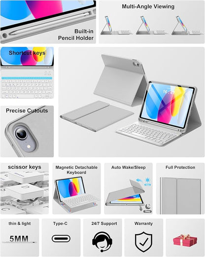 Keyboard Case for iPad 10th Generation 2022 10.9-inch - Image 3