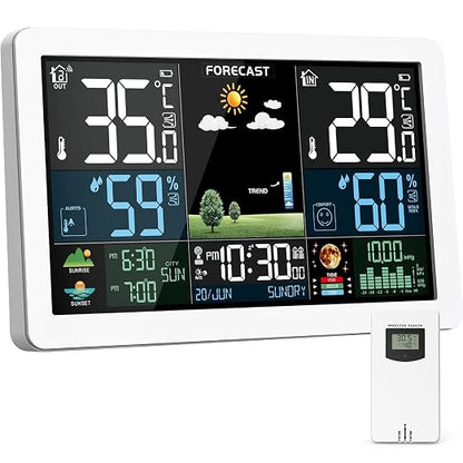 Weather Station Wireless Indoor Outdoor, Thermometer Wireless by Brataste