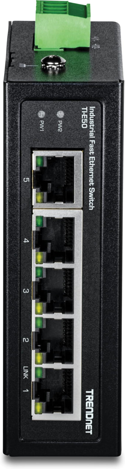 TRENDnet 5-Port Industrial Fast Ethernet DIN-Rail Switch, 5 x Fast Ethernet - Image 10