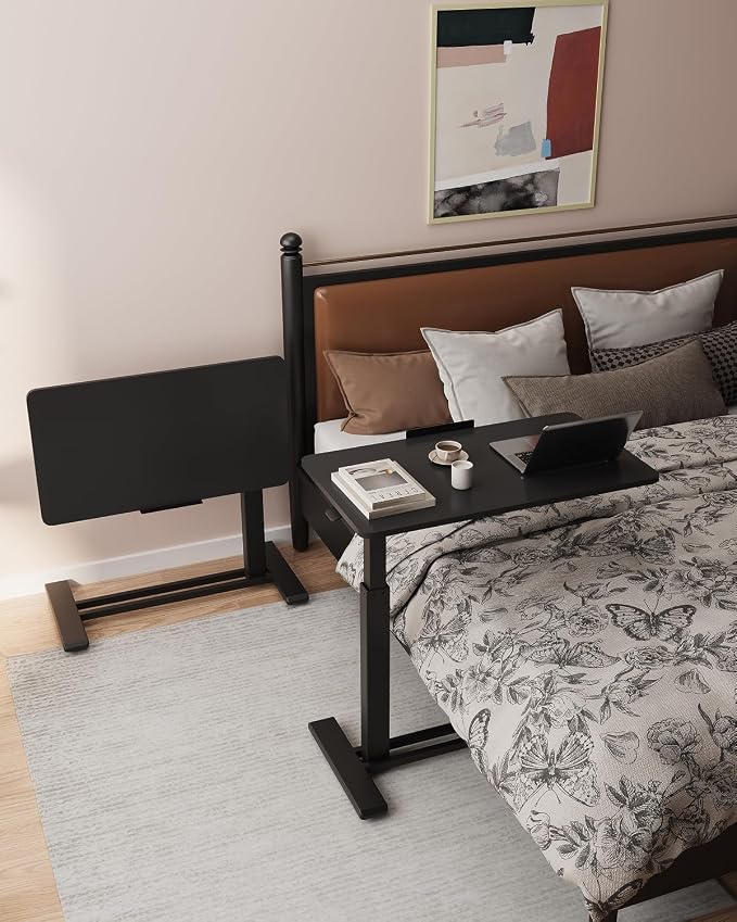 FLEXISPOT H7 PRO Mobile Standing Desk Adjustable Overbed Table Pneumatic - Image 3