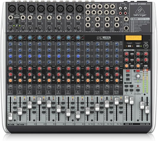 Behringer Xenyx QX2222USB Premium 22-Input 2/2-Bus Mixer by Behringer