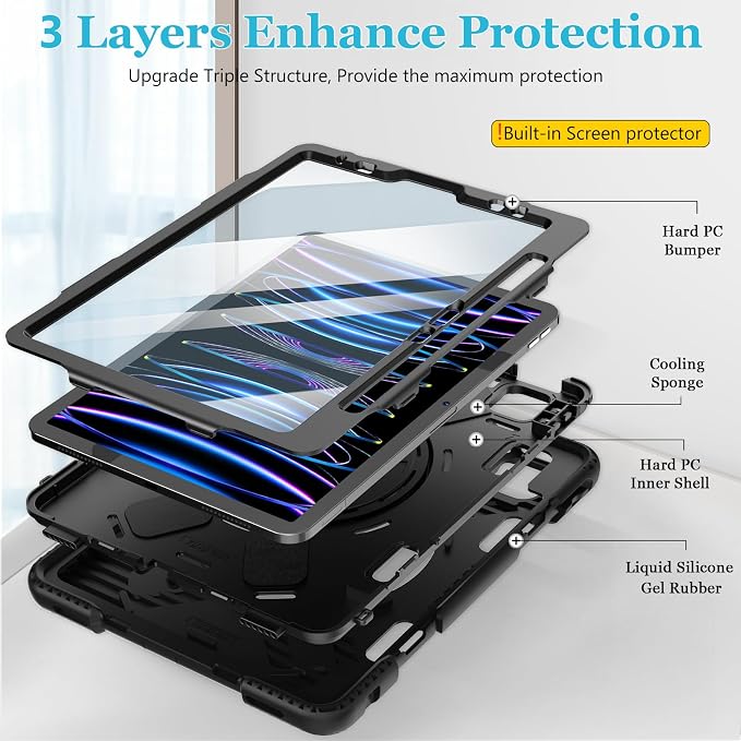 Case for iPad Pro 11 Inch: Silicone Cover for iPad 11 Generation - Image 6