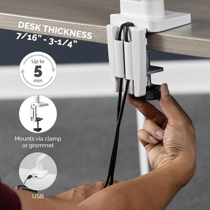 Fellowes Platinum Series Dual Monitor Arm - Image 4
