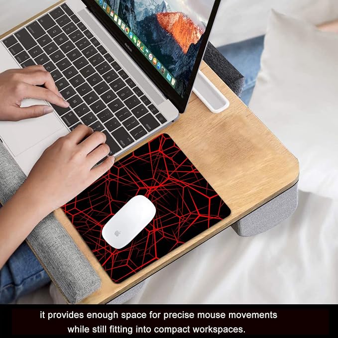 Abstract Lines Mouse Pad Personalized Design, Non-Slip Surface, Rubber Base - Image 6