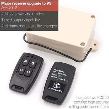 Solidremote 12V - 24V Secure Wireless RF Remote Control Relay Switch Universal - Image 3
