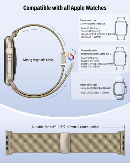 Stretchy Band Compatible with Apple Watch Bands 40mm 38mm 41mm 42mm 44mm 45mm - Image 5