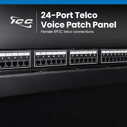 ICC Voice 8P2C Telco Patch Panel - Image 2