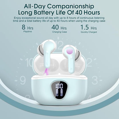 Wireless Earbuds, IP7 Waterproof in Ear Earphones, LED Display Ear buds - Image 4