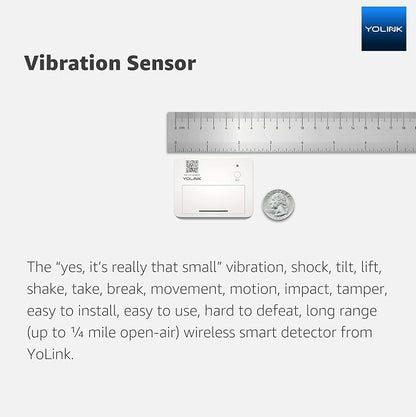 YoLink LoRa Smart Vibration Sensor; Smart Shock, Glass Break, Movement Detector - Image 8