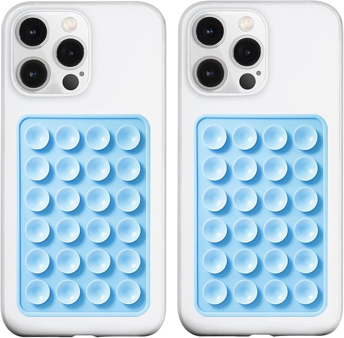 2 Pack Silicone Suction Phone Case Mount, Silicon Adhesive Phone Grip by LvShuLiangPin