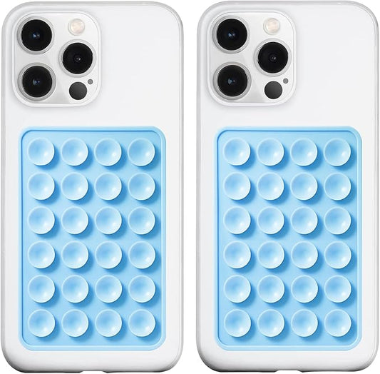 2 Pack Silicone Suction Phone Case Mount, Silicon Adhesive Phone Grip by LvShuLiangPin