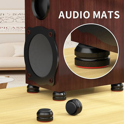 Preffair Audio Speaker Aluminum/Silicone Isolation Feet Turntable Damper - Image 5