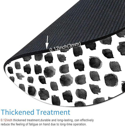 Round Mouse Pad, Polka Dot Print Premium-Textured Mouse Mat, Small Non-Slip - Image 3