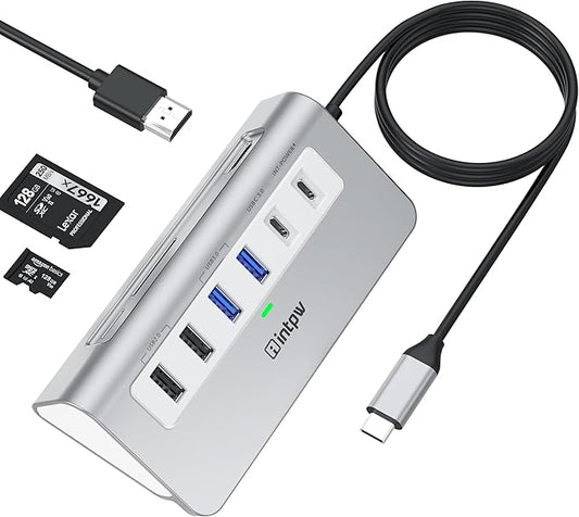 USB C Hub, 9-in-1 Laptop Docking Station by intpw