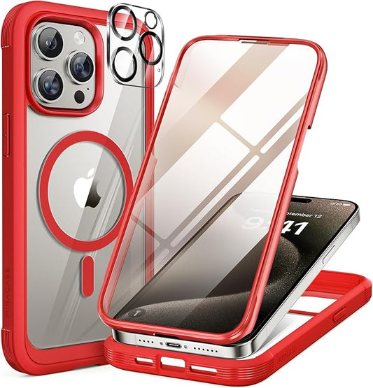 Miracase Magnetic for iPhone 15 Pro Max Case 6.7'' Full-Body Military Drop by Miracase