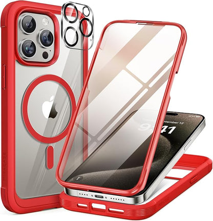 Miracase Magnetic for iPhone 15 Pro Case Full-Body Bumper Phone case by Miracase