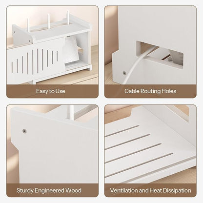 HOOBRO Wi-Fi Router Box Hider, WiFi Router Storage Box - Image 6