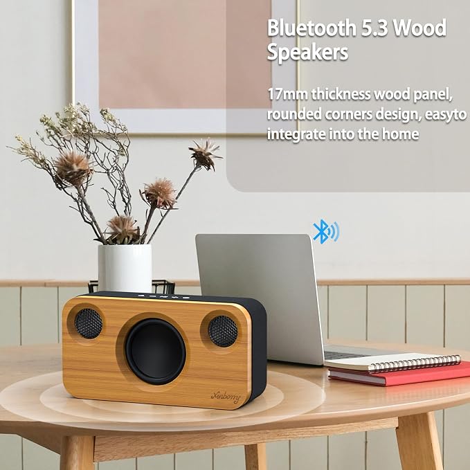 Bluetooth Speaker with Deep Bass, 40W Wireless Portable Speaker with AUX - Image 5