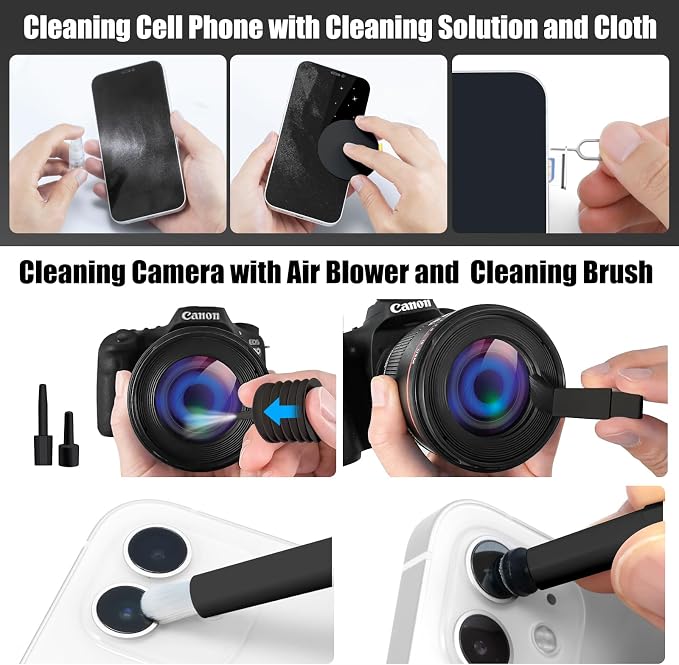 walrfid 2pcs Computer Keyboard Cleaner Kit, Laptop Screen Cleaning Spray - Image 4