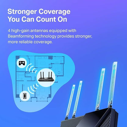 TP-Link AX1800 WiFi 6 Router – Dual Band Wireless Internet, Easy Mesh, Works - Image 7