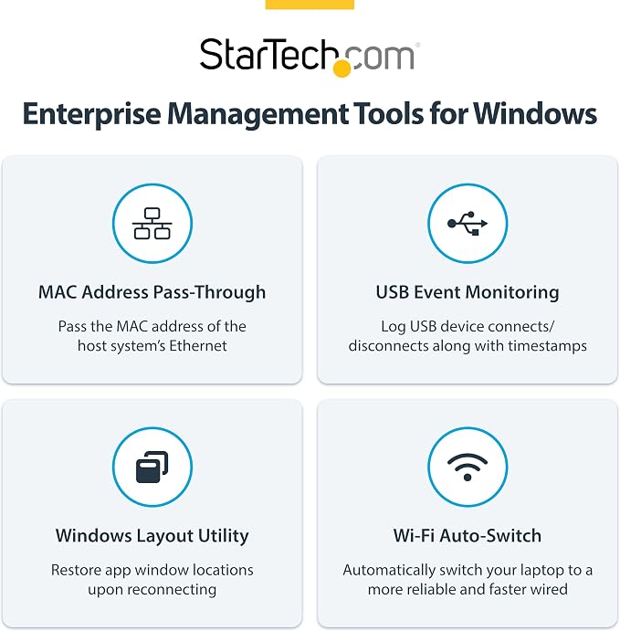 StarTech.com Universal USB4 & Thunderbolt 4 Docking Station, Quad Display on - Image 9