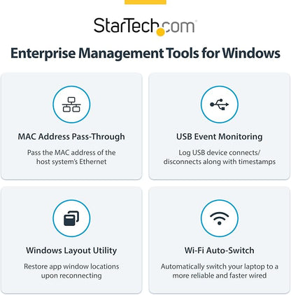 StarTech.com Universal USB4 & Thunderbolt 4 Docking Station, Quad Display on - Image 9