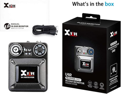 Xvive U4 Wireless in-Ear Monitor System Receiver Personal IEM - Image 5