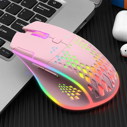 VEGCOO Wireless Gaming Mouse, C30 Silent Click Wireless Rechargeable Gaming - Image 2