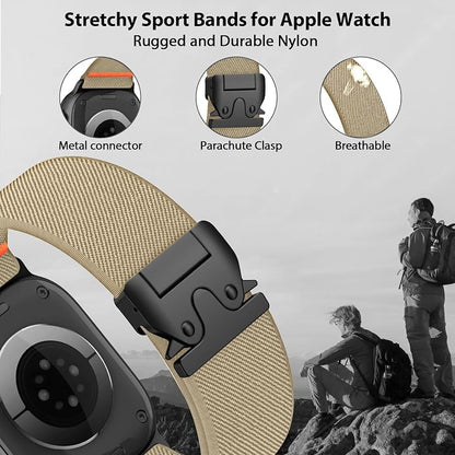 Elastic Sport Band for Apple Watch Ultra 3/2/1 Bands 49mm 46mm 45mm 44mm 42mm - Image 2