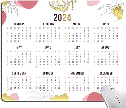 Mouse Pad, 2025 Calendar Mouse Pads, Cute Square Mouse Mat Waterproof Non-Slip by SANWUMIAN