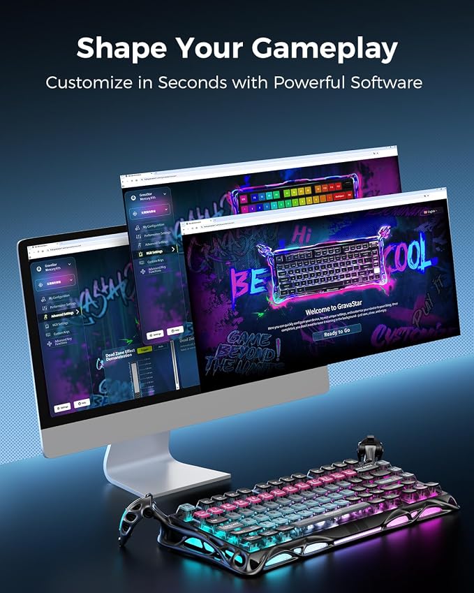 GravaStar Mercury V75 Pro HE Keyboard – 75% Layout Gaming Keyboard, Hall‑Effect - Image 6
