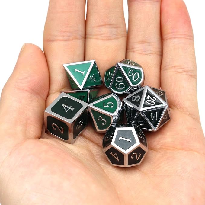 Haxtec Color Shifting Metal DND Dice Set Temperature Sensitive Polyhedral D&D - Image 6