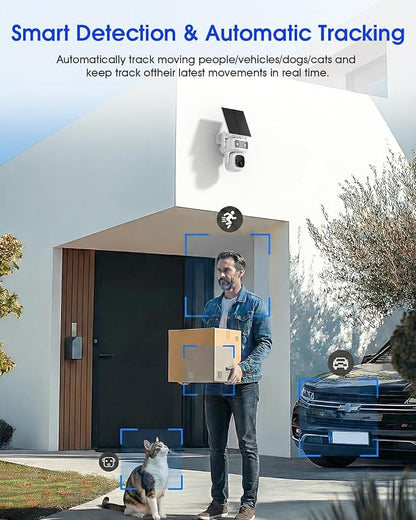 SANSCO 2 Pack 4G LTE Cellular Security Camera Wireless Outdoor, 360 Days Free - Image 9