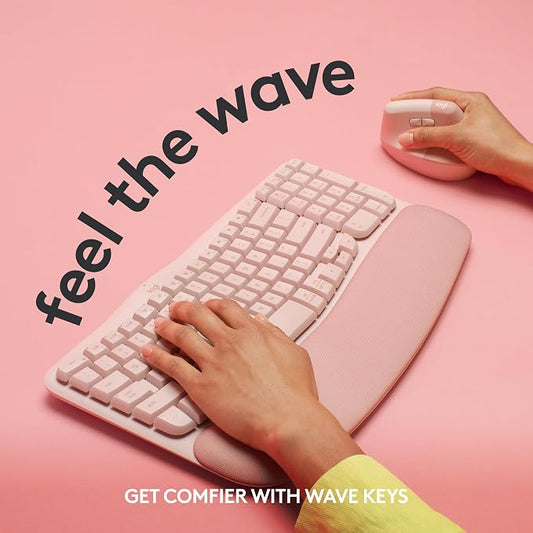 Logitech Wave Keys Wireless Ergonomic Keyboard - Image 2