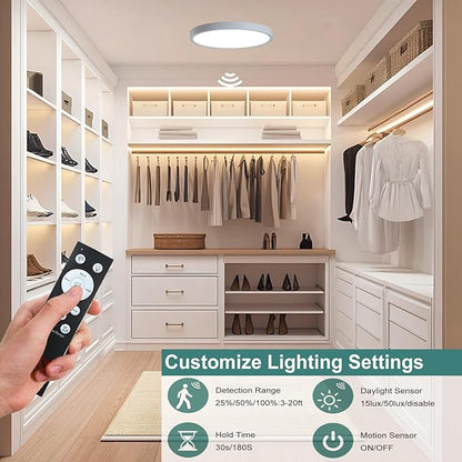 7 Inch Motion Sensor Ceiling Light Indoor, Motion Sensor Fixture Indoor - Image 3