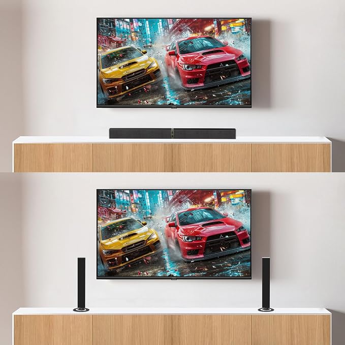 MZEIBO Sound Bar for Smart TV，80W Detachable Bluetooth Soundbar - Image 5