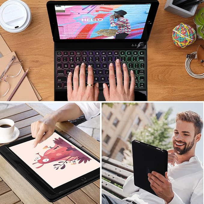 Keyboard case for iPad 9th Generation 10.2 inch 2021/ 8th Gen 2020/7th - Image 3